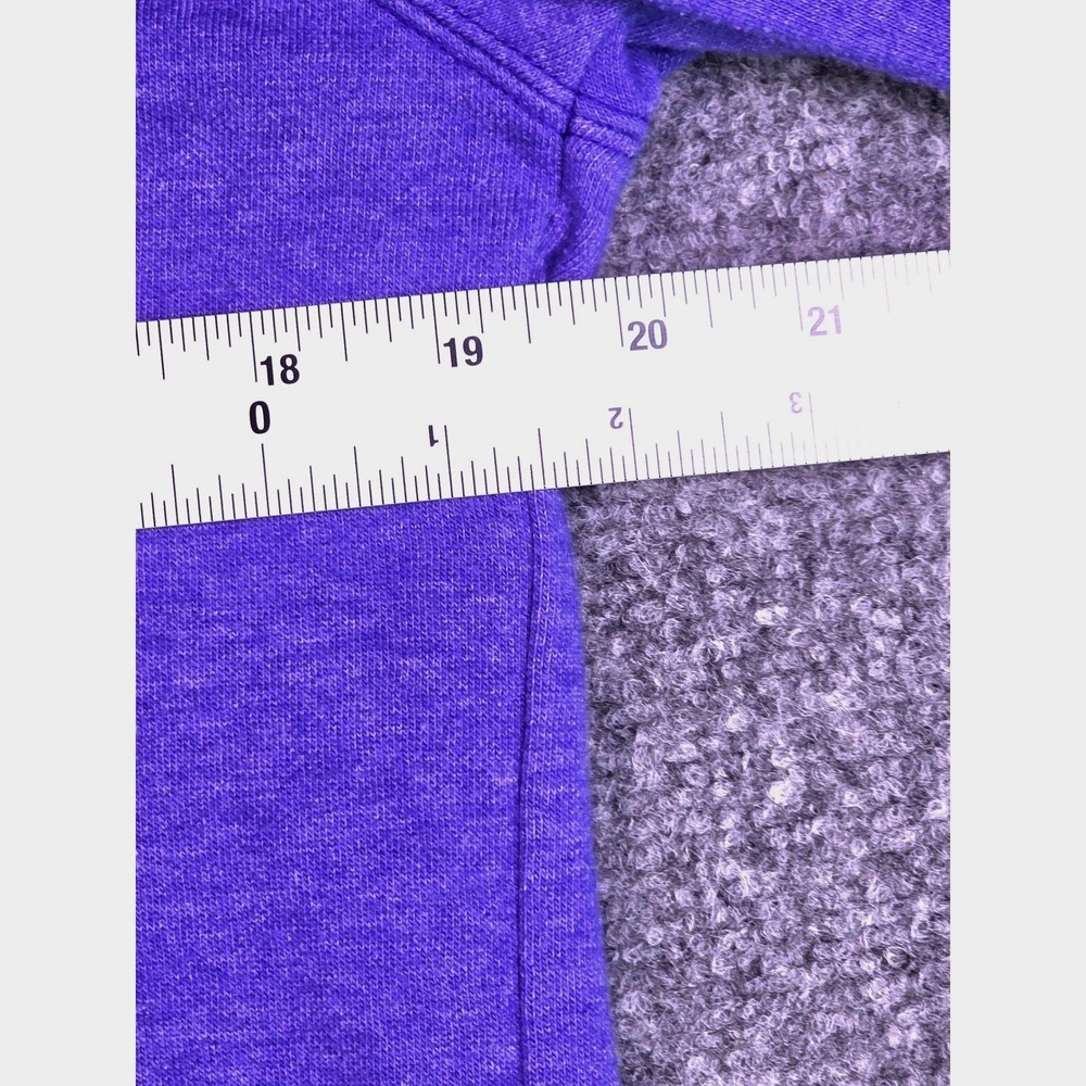 The North Face Sweatshirt Womens Medium Purple Heather Logo Pullover Hoodie - Picture 5 of 11